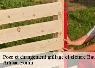 Pose et changement grillage et cloture  baudrecourt-52110 Artisan Fortin